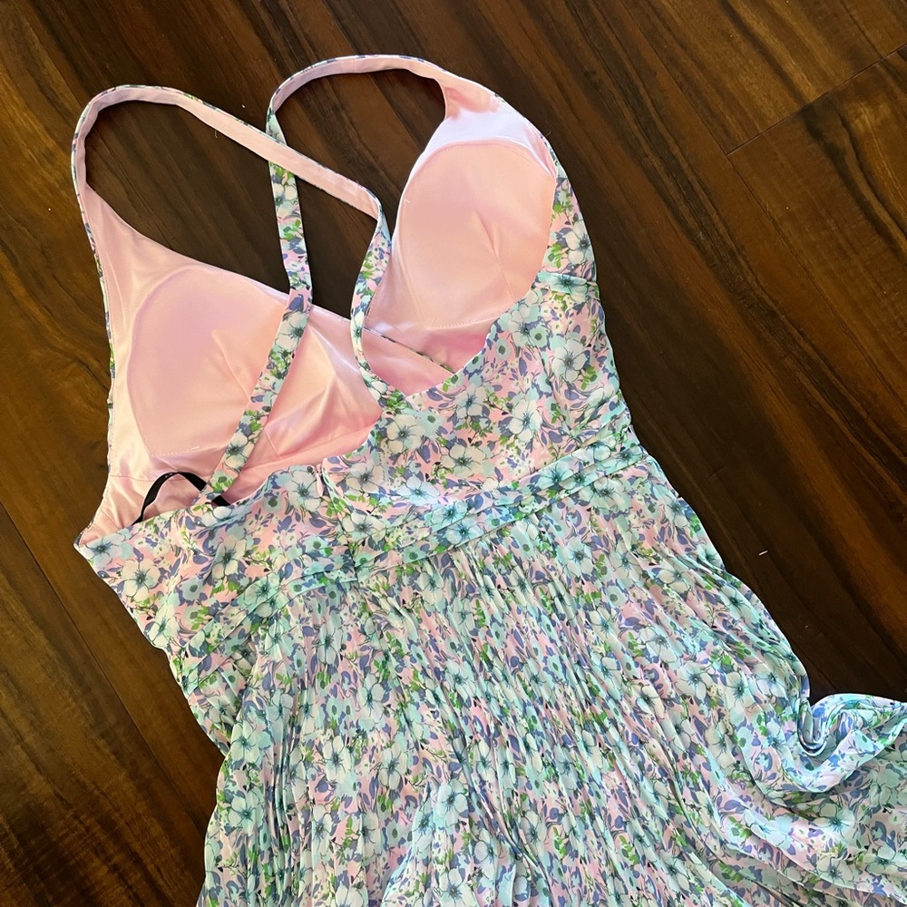 New Laundry By Shelli Segal Pink Floral Dress size 10 - Picture 11 of 15
